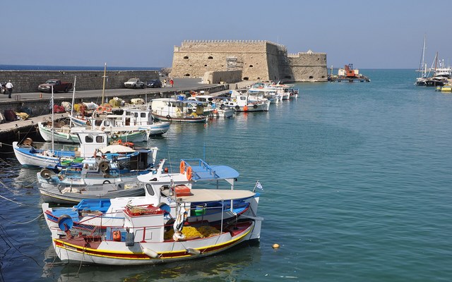 Koules fortress and harbour in Heraklion, Crete