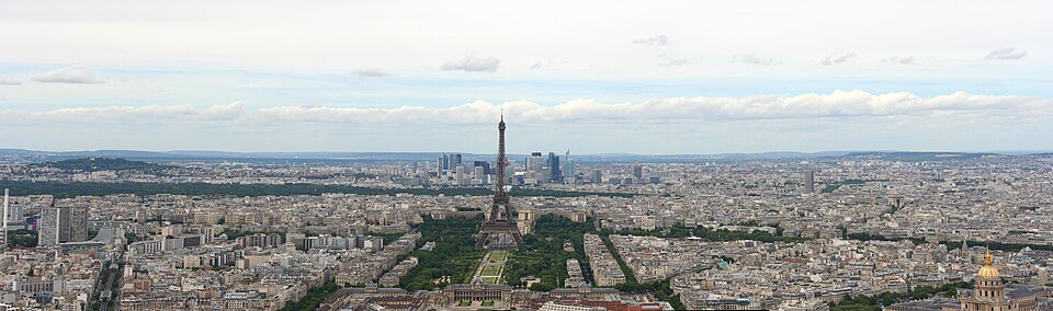 Paris panorama with the Eiffel Tower