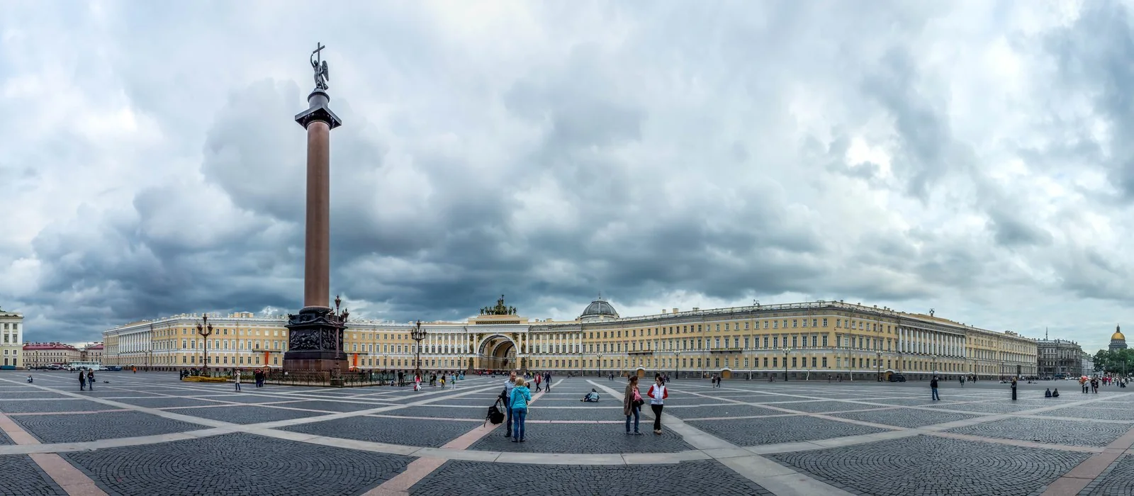 Saint Petersburg Palace Square with the Alexander Column and General Staff Building
